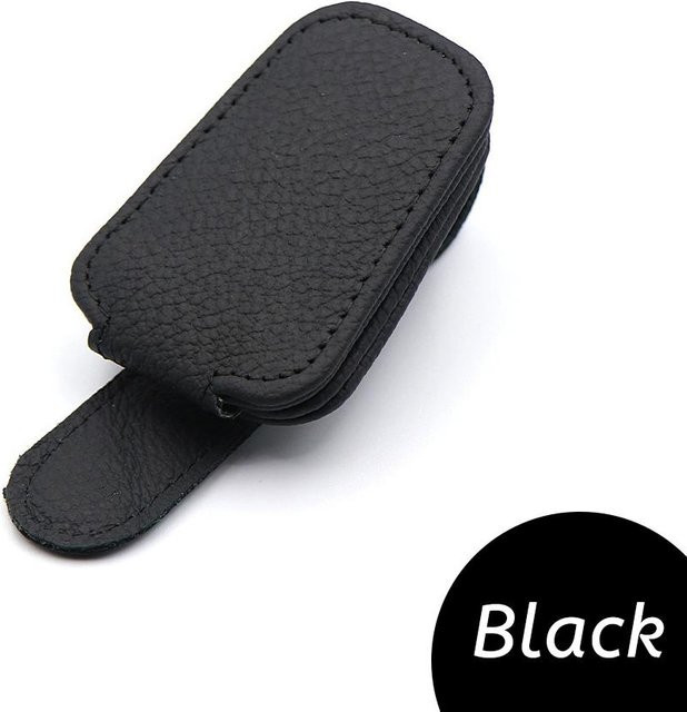 XYNN Brillenhalter PU Leder, Schwarz - Bild 1