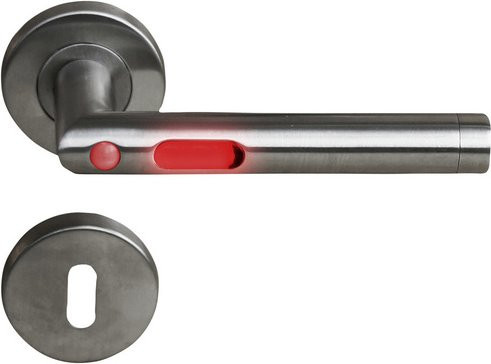 ALPERTEC Rosettengarnitur MoveLight II aus Edelstahl in Silber gebürstet - Bild 1