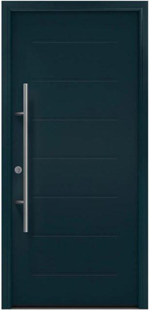 EcoStar Haustür Isopro Secur IPS 015 Anthrazitgrau B: 110 cm, H: 210 cm, DIN Links - Bild 1
