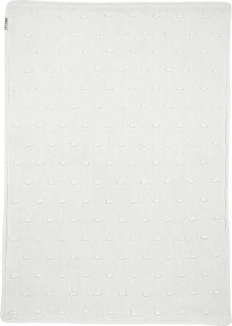 Meyco Baby Babydecke Knots Teddy Weiß, B/B: 75 x 100 cm, 2.0 TOG - Bild 1