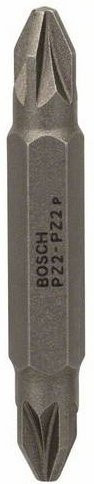 Bosch PZ 2 Doppelklingen-Set Schraubendreher-Bits aus Edelstahl in Grau - Bild 1