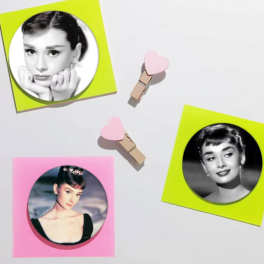 52TOYS Brosche Metall, Weißblech, A-Audrey H-Hepburn - Bild 5