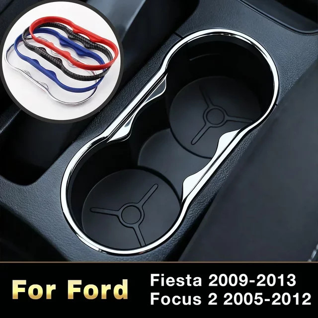 Kratzfeste ABS-Aufkleber für Getränkehalter von Quorvium für Ford Fiesta 2009–2013 und Focus 2 2005–2012 - Bild 1