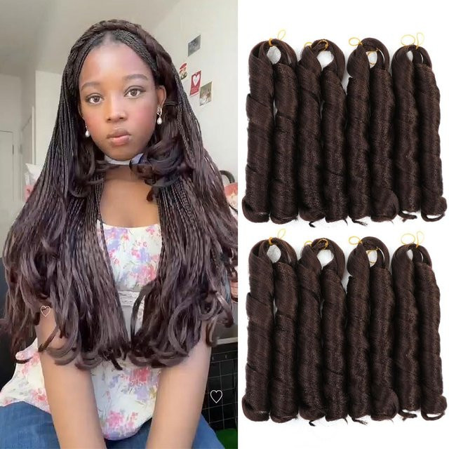 Silky Strands Haarverlängerung, 24 Zoll, Französisch Locken, Ombre, Damen - Bild 1