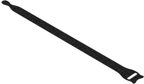 Hebotec Klettkabelbinder FRT Schwarz, 25 Stück, Länge: 30 cm, Breite: 1,6 cm - Bild 1