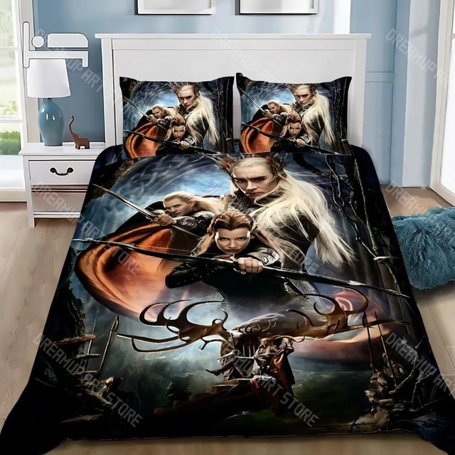 Bettwäsche-Set Der Herr der Ringe von Tinika Chen mit Kissenbezug für Einzelbett oder Doppelbett, B/H: 240 x 220 cm - Bild 1