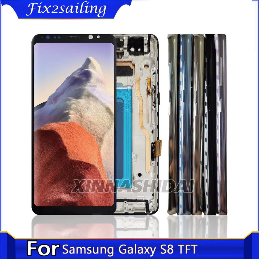 Samsung Galaxy S8 TFT LCD-Display Touchscreen mit Rahmen-Digitizer-Baugruppe in Schwarz als Ersatzteil - Bild 2