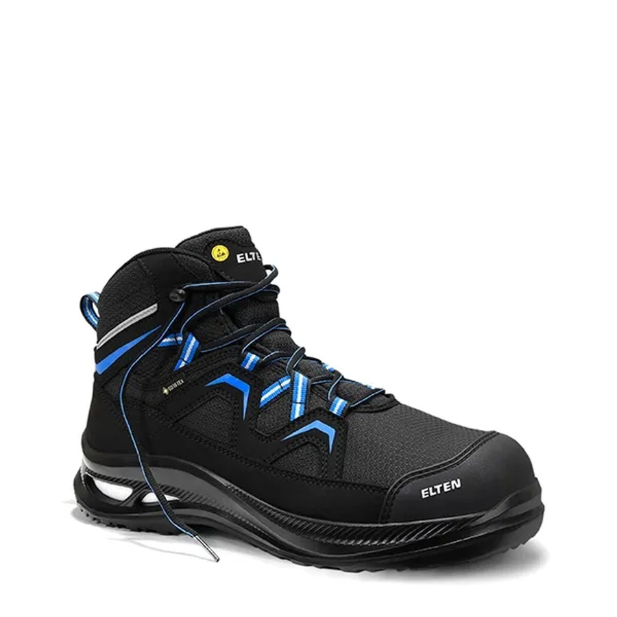 Elten Sicherheitsstiefel Fry Xxg Pro GTX in Black-Blue, Größe 39, S3 ESD mit Gore-Tex Membran - Bild 2