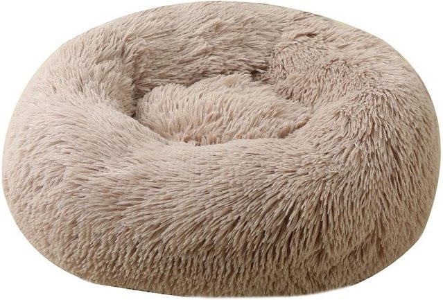 Rundes Haustierbett von Yiran Furniture aus Korallen Fleece in Braun, Durchmesser: 60 cm - Bild 1
