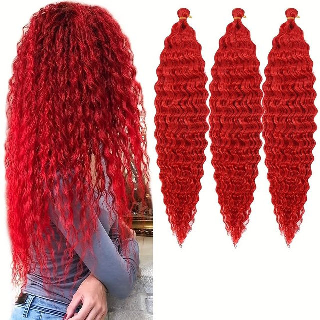 KaiTingu Haarverlängerung Ocean Wave, 22 Zoll, Ombre Wasserwelle, braun, Damen - Bild 1