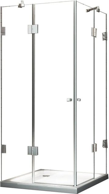 Glasdeals LUXORLINE Rahmenlose Eck-Duschkabine aus Glas in Transparent, B/T/H: 120 x 120 x 195 cm - Bild 1