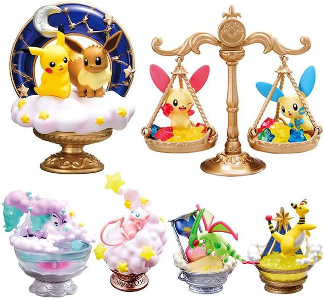 Re-ment Pokémon Glittering Stars' Wishes Serie, Überraschungs-Blindbox, Actionfiguren-Set - Bild 1