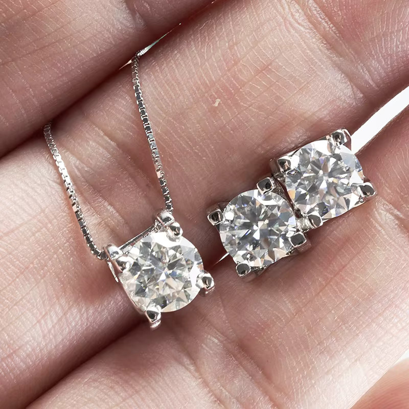 JoyceJelly Schmuck-Set, 925 Silber, Moissanit, Damen - Bild 2