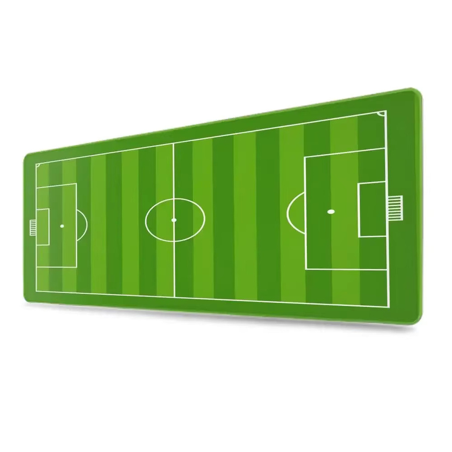 Mairuige Tischpad Fußballplatz in Grün und Schwarz, rutschfeste Gummi-Tischunterlage als große Mauspad- und Tastaturmatte - Bild 3