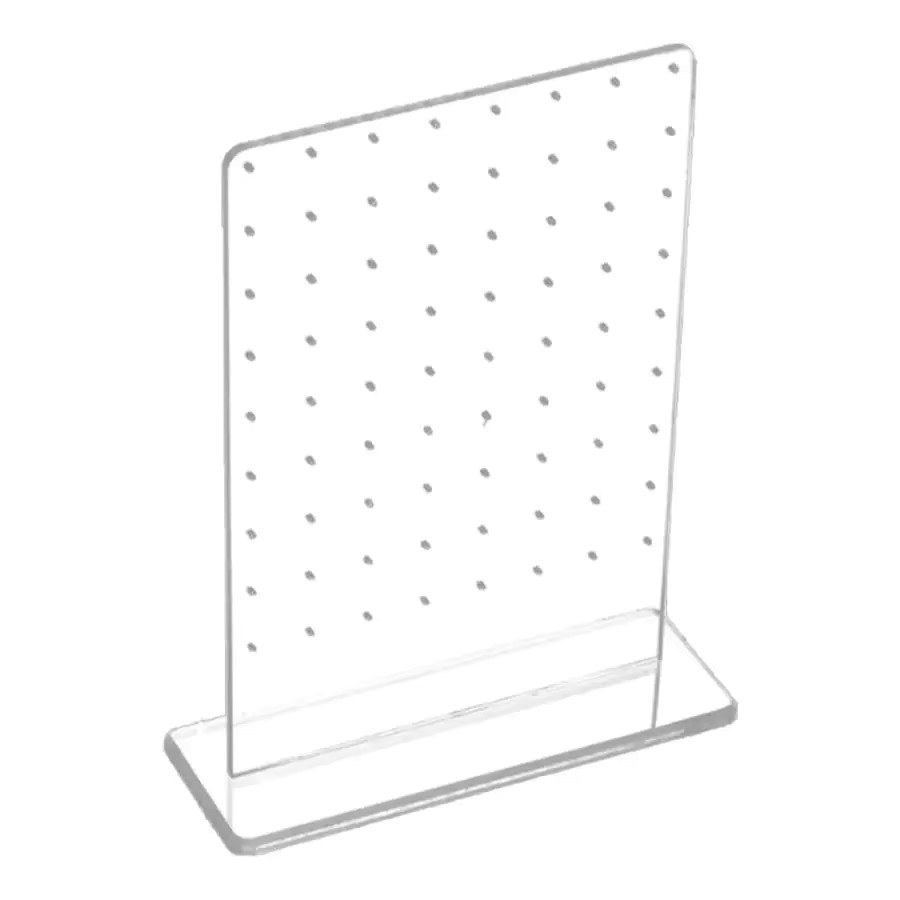 Transparenter Acryl-Ohrringhalter mit 72 Löchern als Organizer und Schmuckaufbewahrung für Ohrstecker und Ohrringe - Bild 2