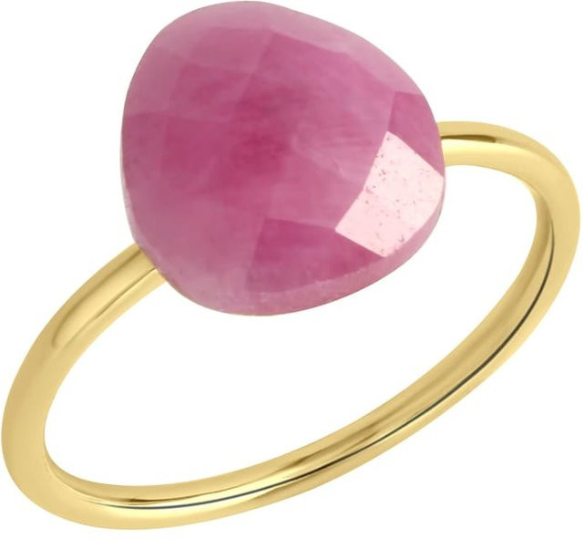 Jamelli Ring 925 Silber, vergoldet, Saphir, Damen - Bild 1