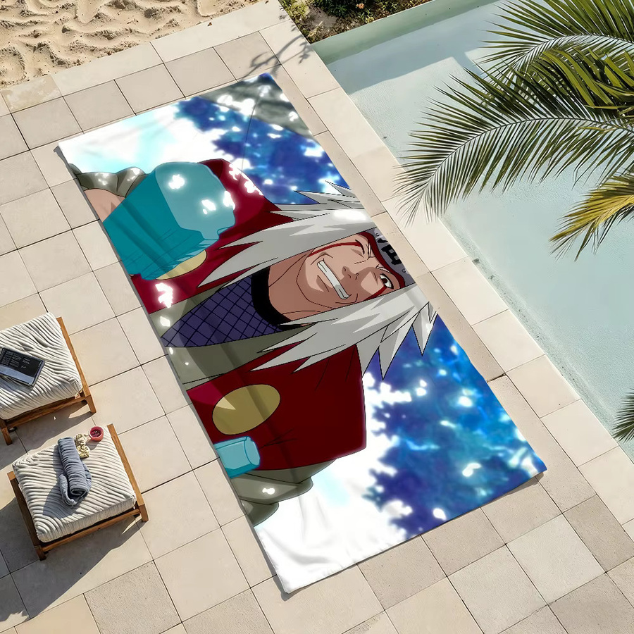 Naruto Anime Jiraiya Handtuch, schnelltrocknend und sandabweisend, Multicolour - Bild 5
