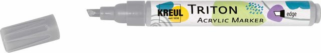 KREUL Triton Acrylic Marker Edge mit Keilspitze in Neutralgrau, Strichbreite 1-4 mm - Bild 1