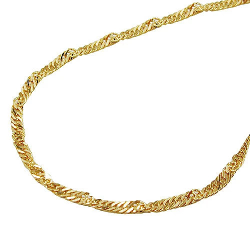 SIGO Kette Singapur Gold 375, 38 cm, Unisex - Bild 1