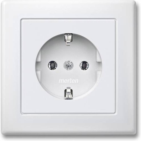 Merten Steckdose System M in Polarweiß MEG2401-1619 - Bild 1