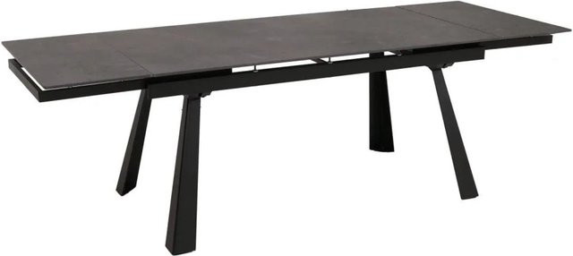MCW Esszimmertisch O59 aus Sinterstein und Metall mit ausziehbarer Tischplatte in Grau Marmor-Optik B/T: 160-242 x 91 cm - Bild 2