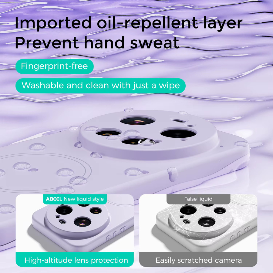 szHAIyu Magnetische Flüssigsilikon Handyhülle für Xiaomi 15 Ultra 15 Pro 17 Pro Max in Pink - Bild 2