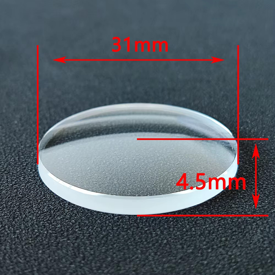 OUMASHI Uhrenglas Saphirglas, Doppelkuppel, 31 x 4,5 x 2,8 mm - Bild 2
