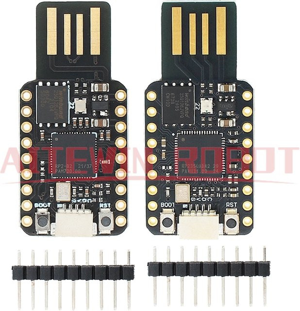 Raspberry Pi MINI USB RP2040 RP2350 Entwicklungsboard-Modul mit 16 MB Speicher in Schwarz - Bild 1