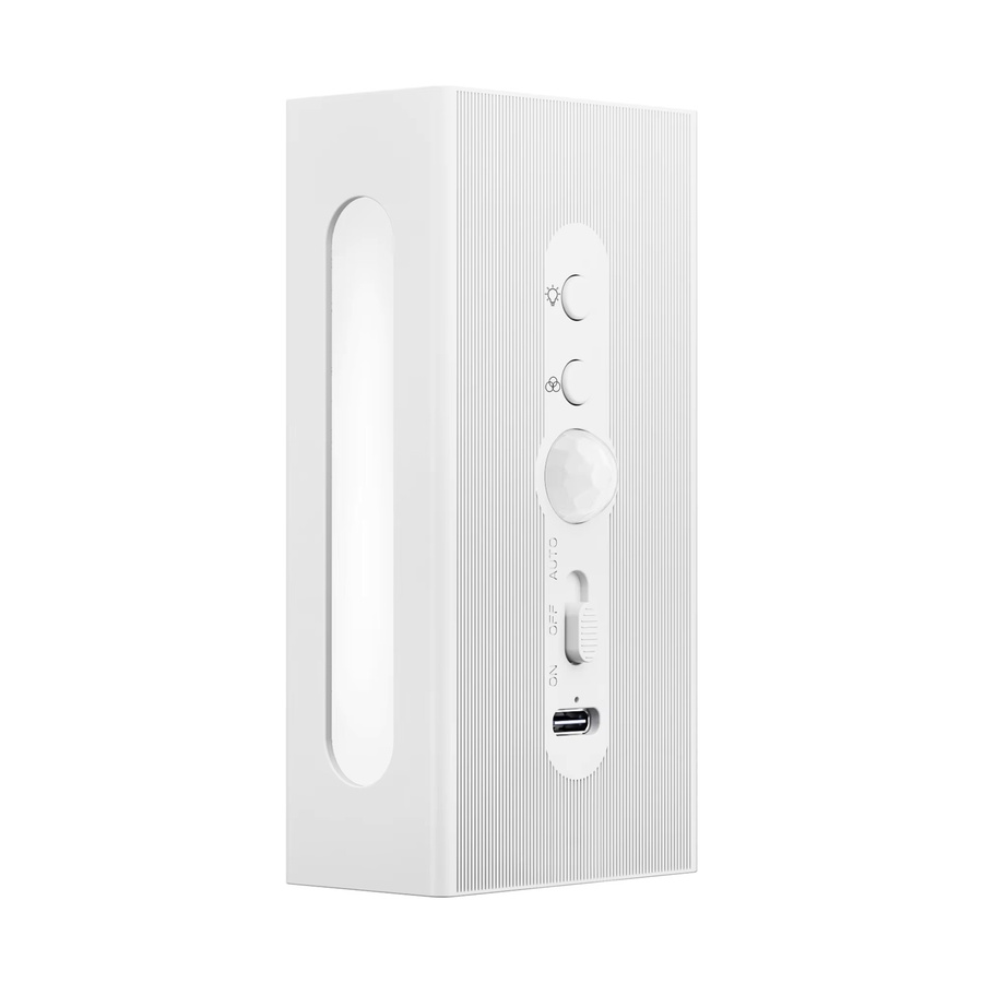 LED Motion Sensor Wandlampe ledcbet mit RGB Gradienten, USB aufladbare magnetische Nachtlichter für Schlafzimmer, Treppen und Flur, Weiß - Bild 7