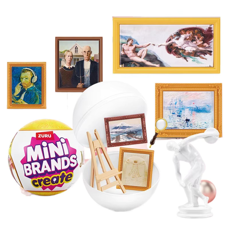 Zuru Mini Brands Create Blind Ball Meisterwerke Gemälde, Überraschungsspielzeug, ab 8 Jahren - Bild 4