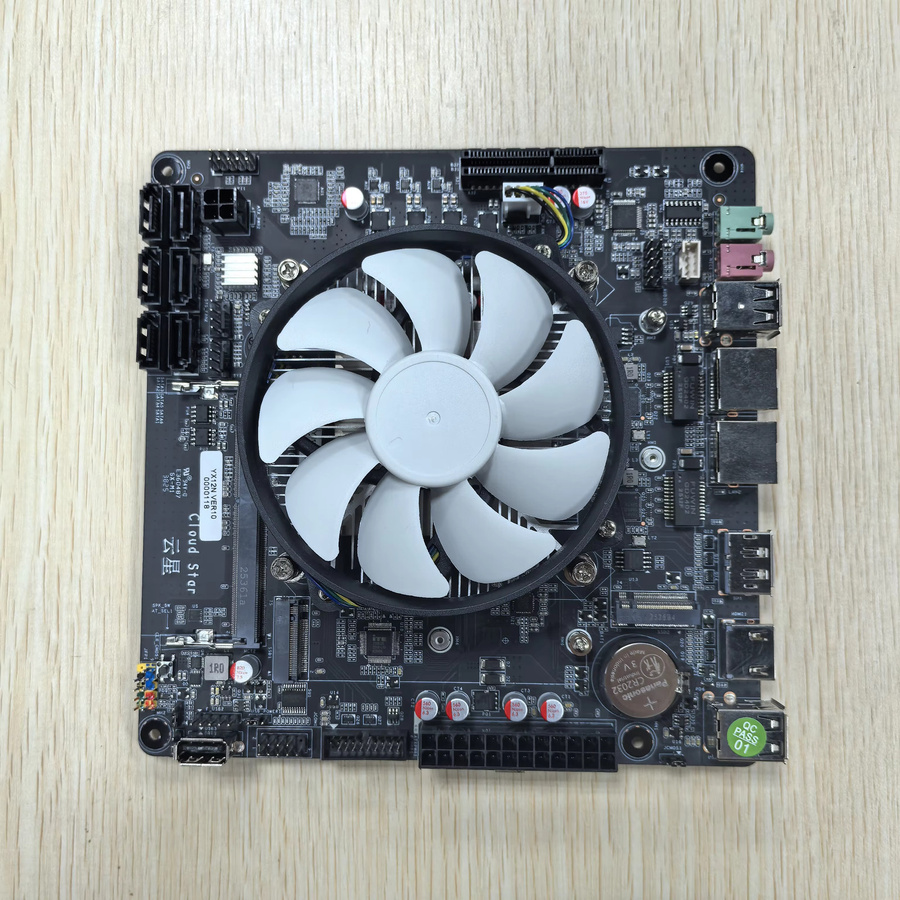 YiHESZ Mini ITX NAS-Mainboard mit Intel N100/N150, DDR4, 6x SATA3.0, Dual Intel i226 2.5G LAN und Dual M.2, Schwarz - Bild 1