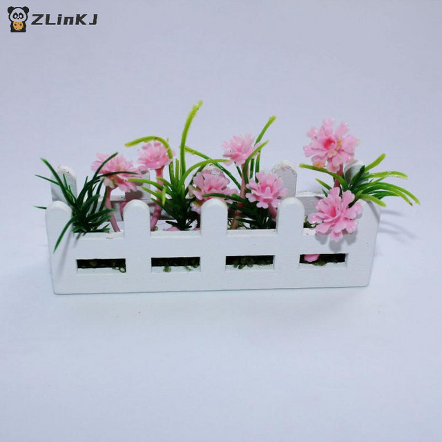 MYPANDA Puppenhaus Simulation Blumentopf Modell, Mini Garten Dekoration, Zubehör - Bild 1
