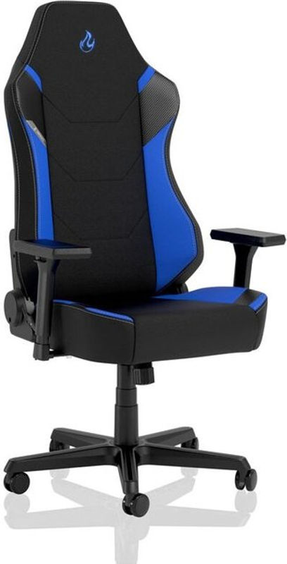 Nitro Concepts X1000 Gaming-Stuhl aus Mikrofaser in Schwarz/Blau - Bild 2