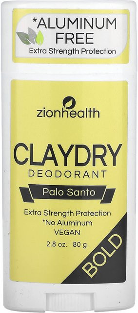 Zion Health Bold Claydry Deodorant Palo Santo, 80 g, Unisex - Bild 1