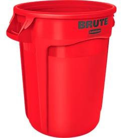 Rubbermaid Wertstoffsammler Brute aus Polyethylen, rund, 121 l, rot - Bild 1