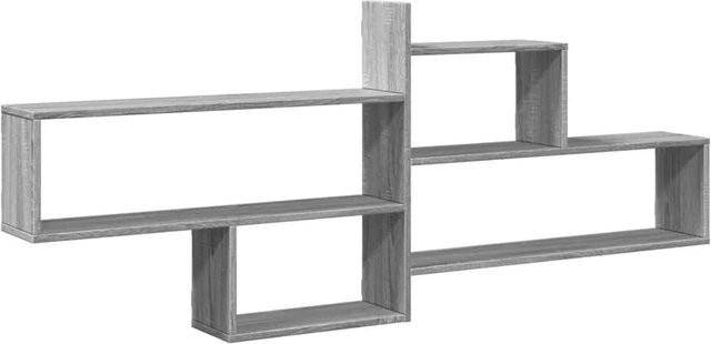 vidaXL Wandregal Grau Sonoma aus Holzwerkstoff, B/H/T: 167,5 x 68 x 18 cm - Bild 1