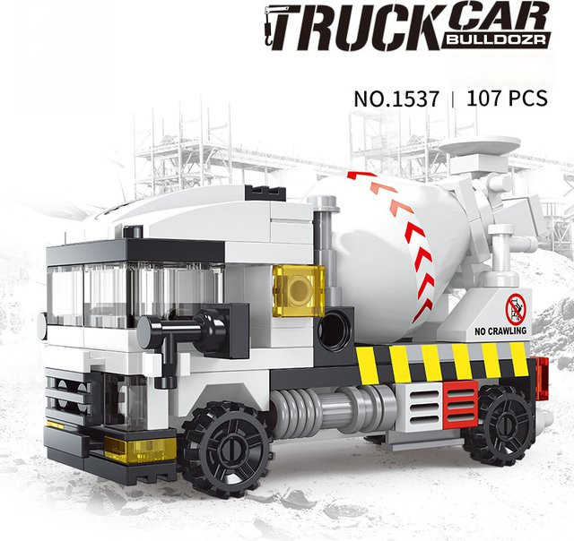 Urban Engineering Zementmischer-LKW-Bausteine, Fahrzeuge, ab 6 Jahren - Bild 1