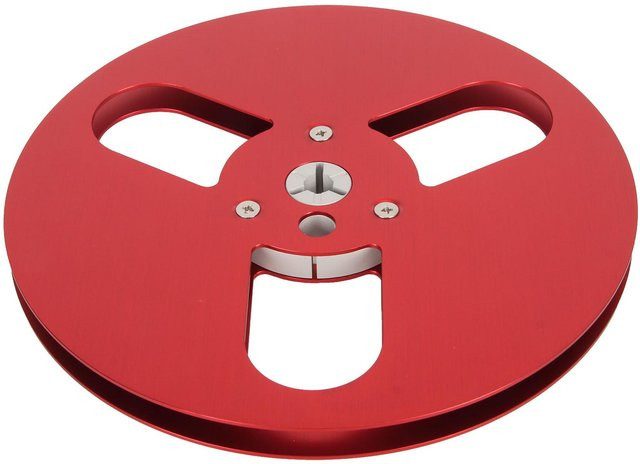 KaiSai Open Reel Ton Aufnahmespule aus Aluminiumlegierung mit 3 Löchern, Rot - Bild 1