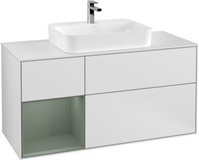 V&B Waschtischunterschrank Finion in Weiß lackiert, Breite: 120 cm, Tiefe: 50,1 cm, Höhe: 50,1 cm - Bild 1