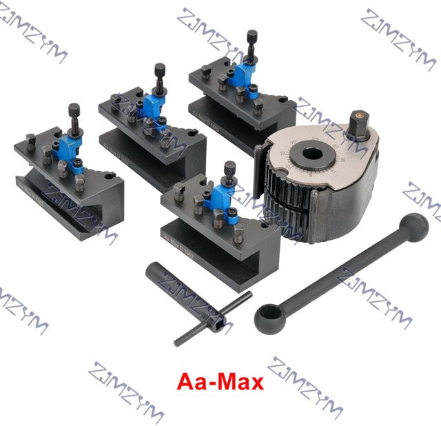 AaMax European Quick Change Tool Holder Set in Schwarz für WM210V CJ0618 Drehbänke - Bild 1