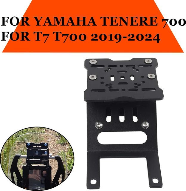 Motorrad GPS Navigationshalterung und Handyhalterung für Yamaha Tenere 700 T7 in Schwarz - Bild 1