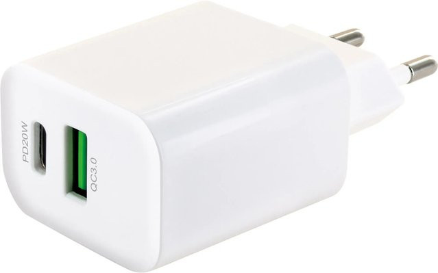 Schwaiger Ladeadapter mit USB-A und USB-C - Bild 1