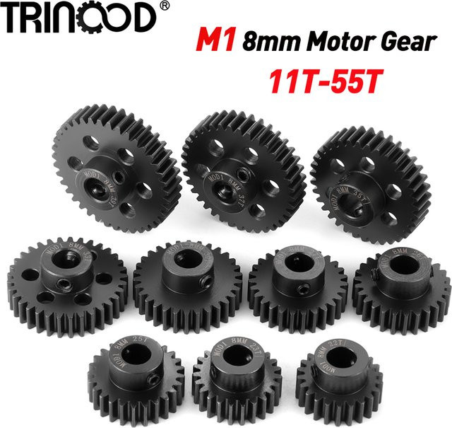 TRINOOD M1 Stahl Motor Getriebe Ritzel 8MM 11-55T, RC Modell Auto Motor Teile - Bild 1
