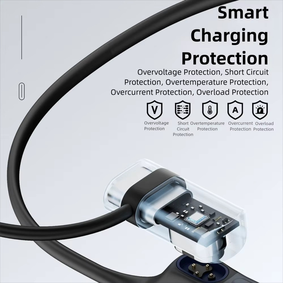 Shokz Magnetisches USB-C Ladegerät mit LED-Anzeige in Silber für Knochenleitungskopfhörer Typ AS800 S803 S810 S710 - Bild 2