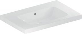 Geberit Waschtisch iCon Light aus Keramik in Weiß, rechteckig, B/T: 75 x 48 cm - Bild 1
