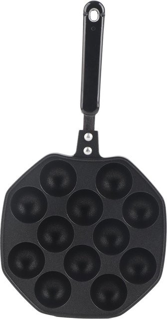 CosyHome Takoyaki Grillpfanne aus Aluminium mit 12 Mulden, Antihaftbeschichtung, Weiß - Bild 1