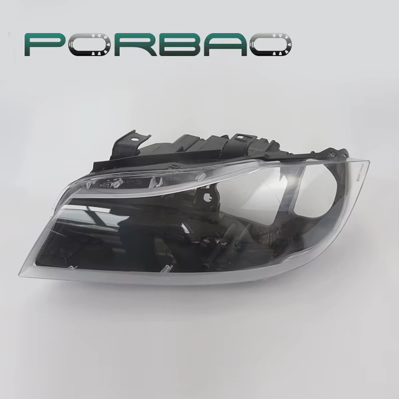 PORBAO Scheinwerfer Abdeckung mit klarer Linse für BMW 3er E90 E91 2008-2012 Facelift, transparent - Bild 2