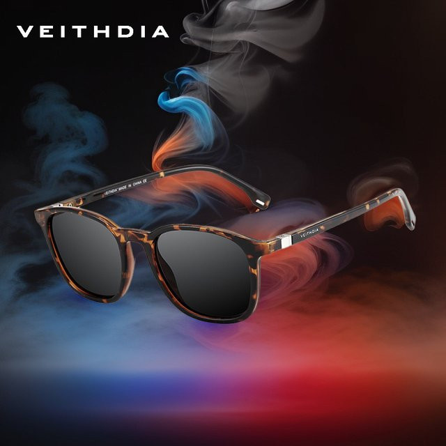 VEITHDIA FA75200 Sonnenbrille, Vollrand, Square, Kunststoff, Unisex, polarisiert - Bild 1