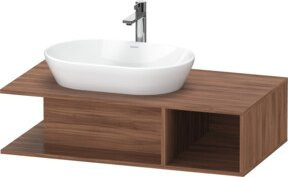 Duravit Waschtischunterschrank D-Neo wandhängend, Farbe Weiß/Braun, B/T/H: 100 x 55 x 26 cm - Bild 1