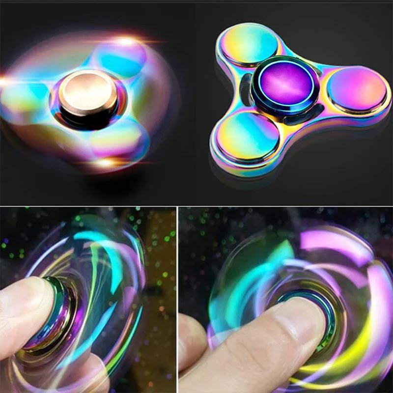 Yiran bag Metall Regenbogen Fidget Spinner Bunt EDC Hand Spinner - Bild 2